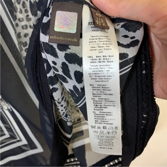 Roberto Cavalli Silk Cheta Kimono Blouse. EU 40. NWT. - Picture 7 of 10